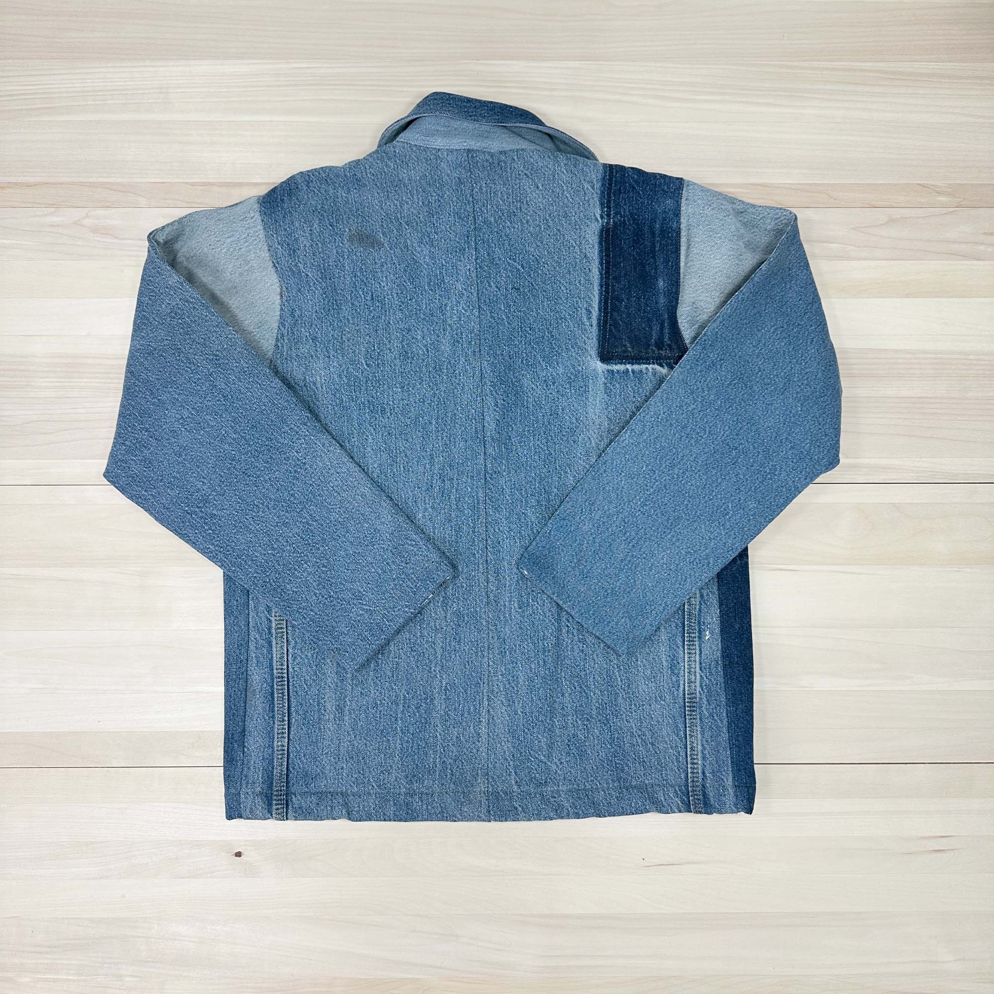 Chore Coat Made From Upcycled Dickies Jeans - Medium-5