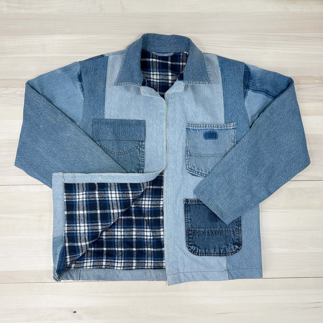 Chore Coat Made From Recycled Work Jeans - Large