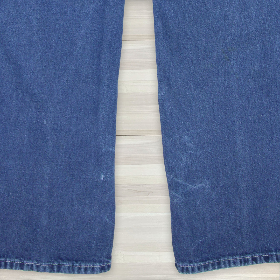 Men's Carhartt Dungaree Fit Carpenter Work Jeans - 36x32 Great Lakes Reclaimed Denim
