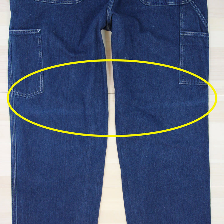 Men's Carhartt Dungaree Fit Carpenter Work Jeans - 36x30 Great Lakes Reclaimed Denim