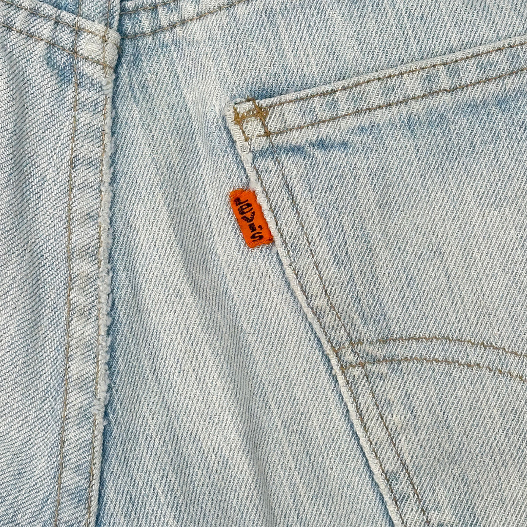 Vintage Levi's Orange Tab Cutoff Shorts - Talon 42, USA - 32x5