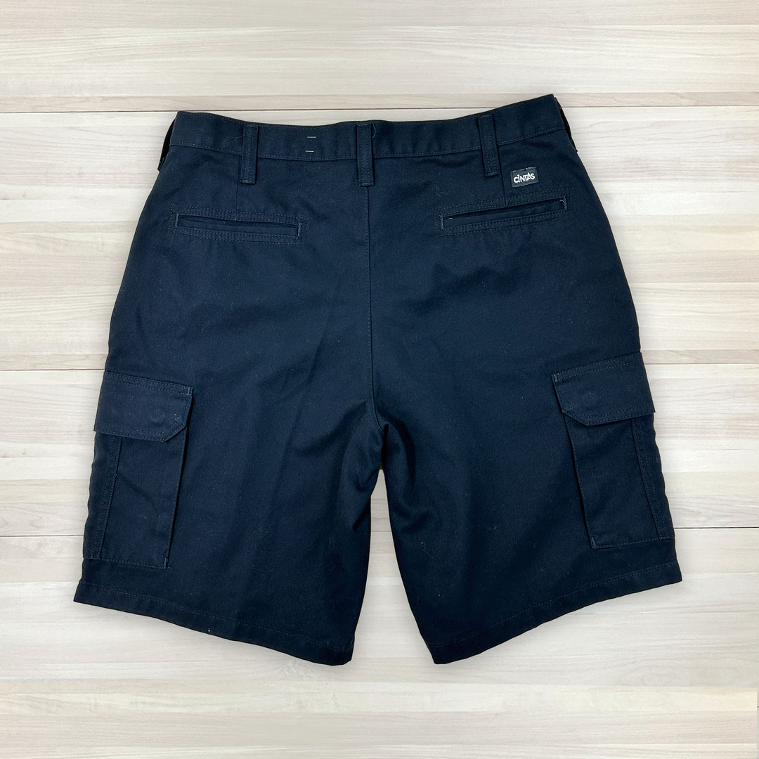 Men's Black Cintas Comfortflex Work Cargo Shorts - 36