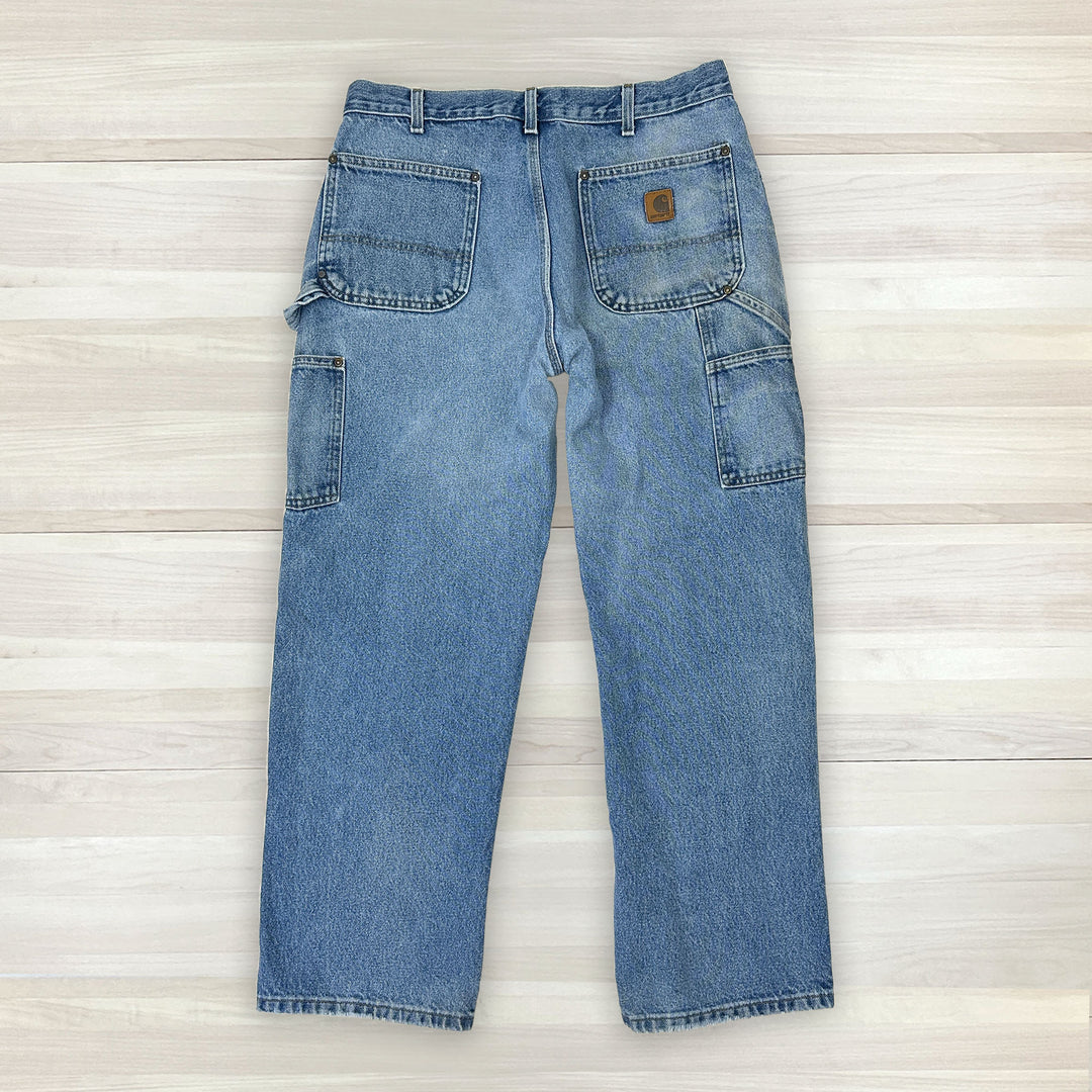 Carhartt B73 DST Double Knee Jeans - Measures 34x29