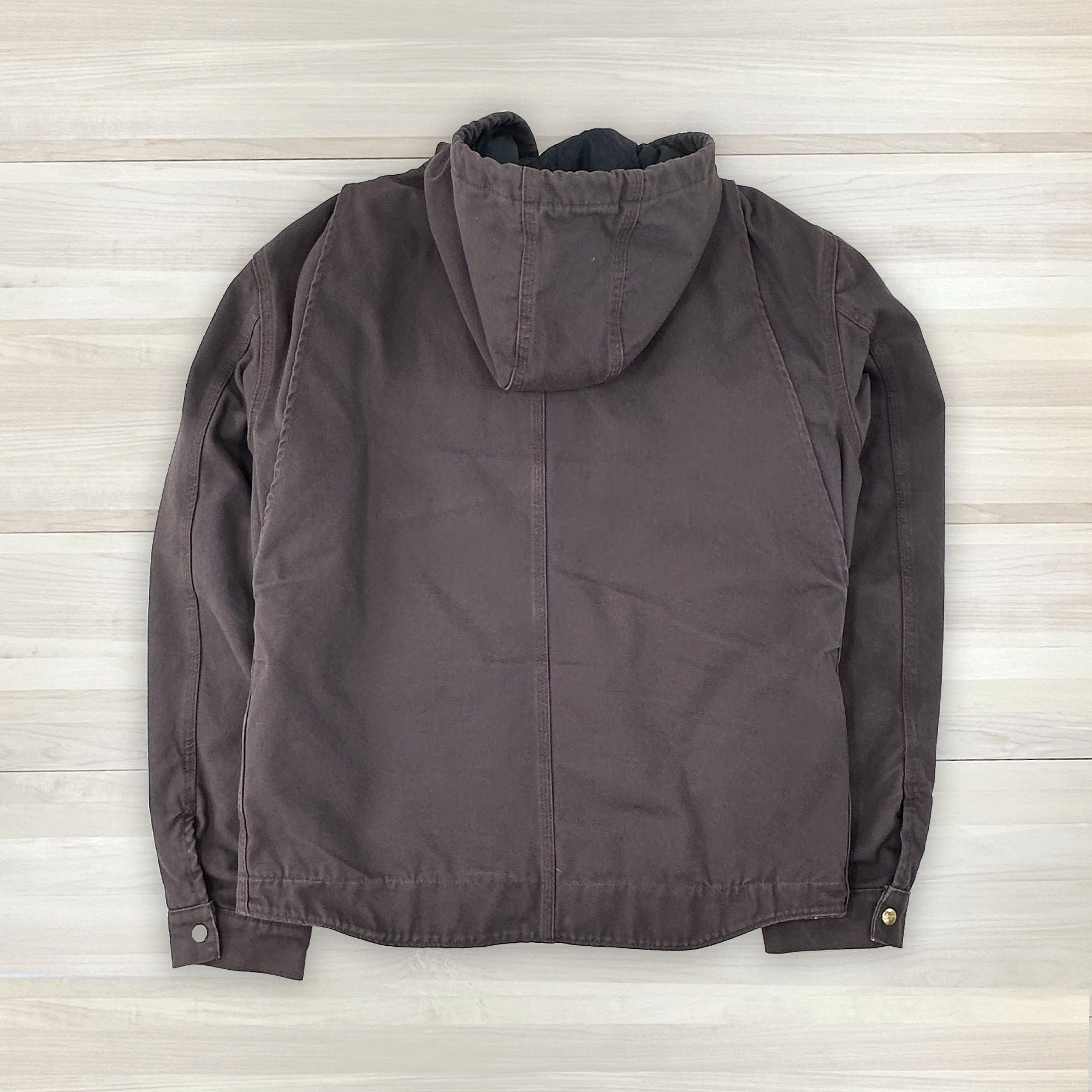 Men's Carhartt Quilted Nylon Lined Sandstone Jacket - Medium-4