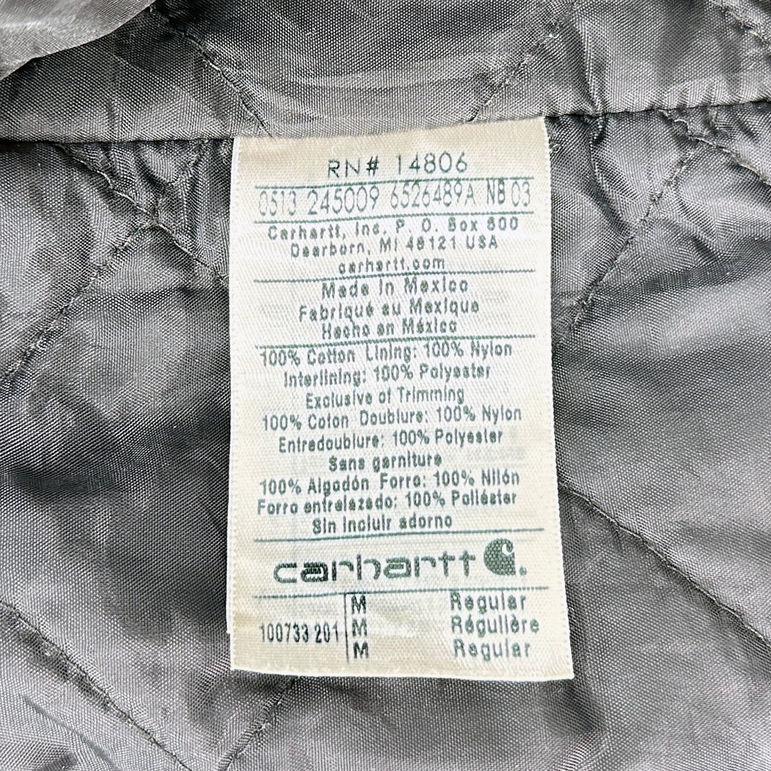 Carhartt Quilted Nylon Lined Sandstone Jacket - Medium