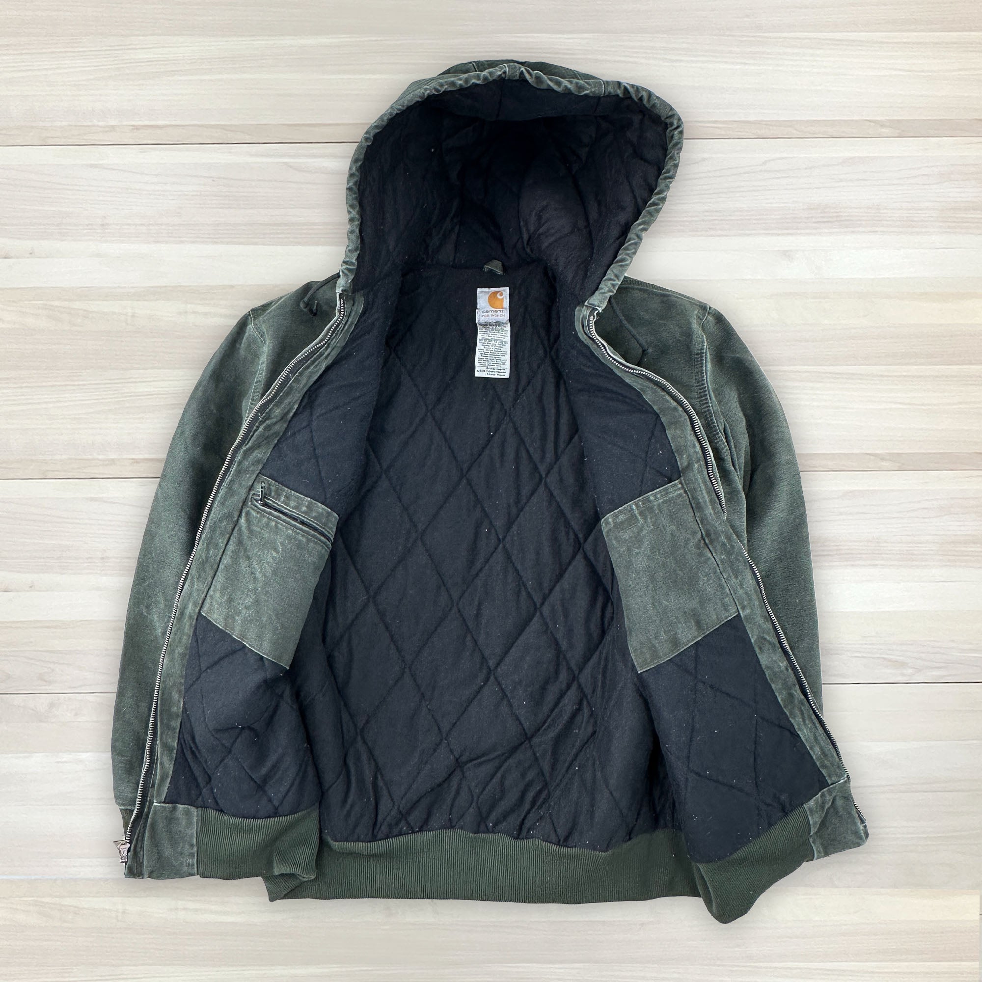 Women's Carhartt Quilted Flannel Lined Sandstone Duck Jacket - XL - 0