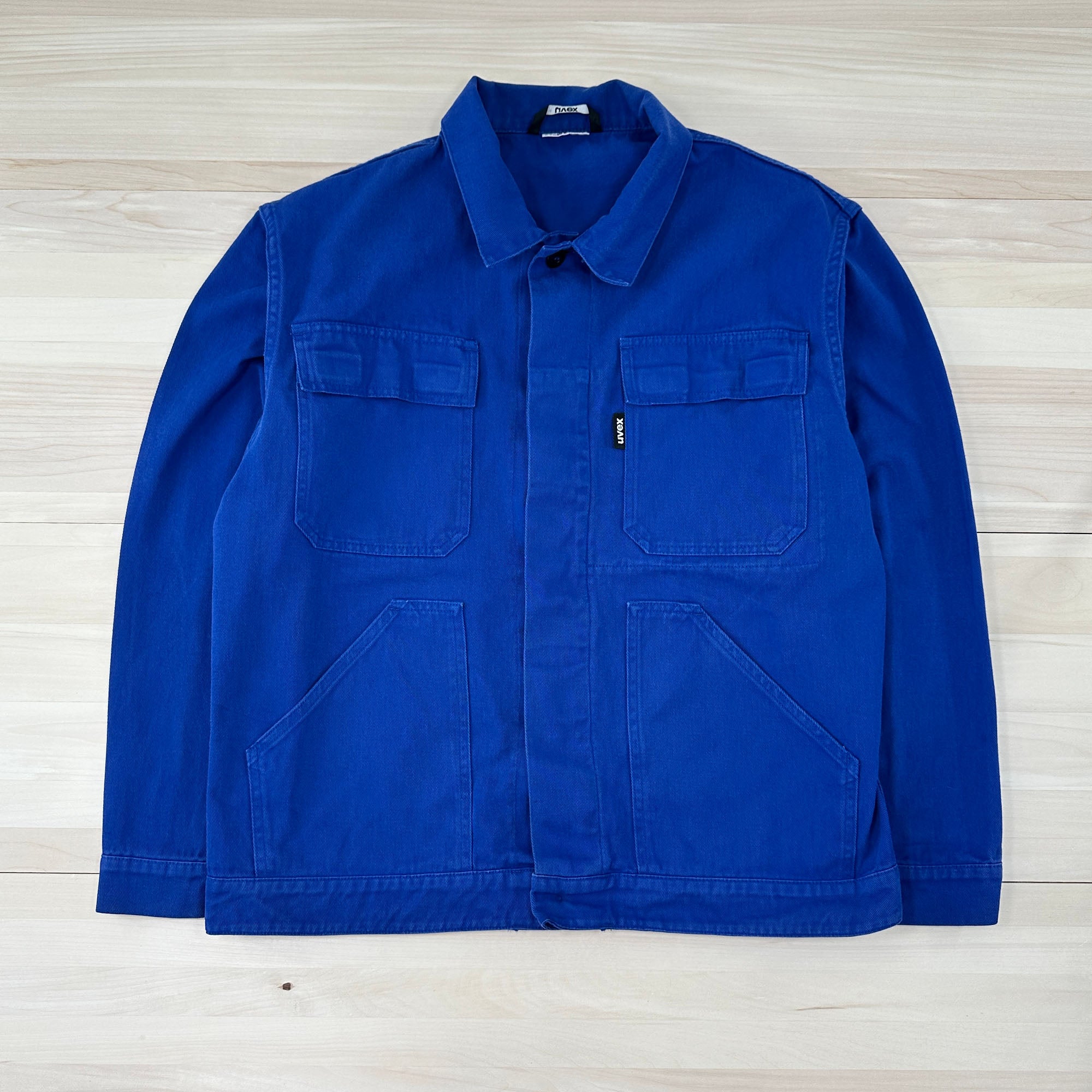Blue European Work Jacket - Men's Large-2