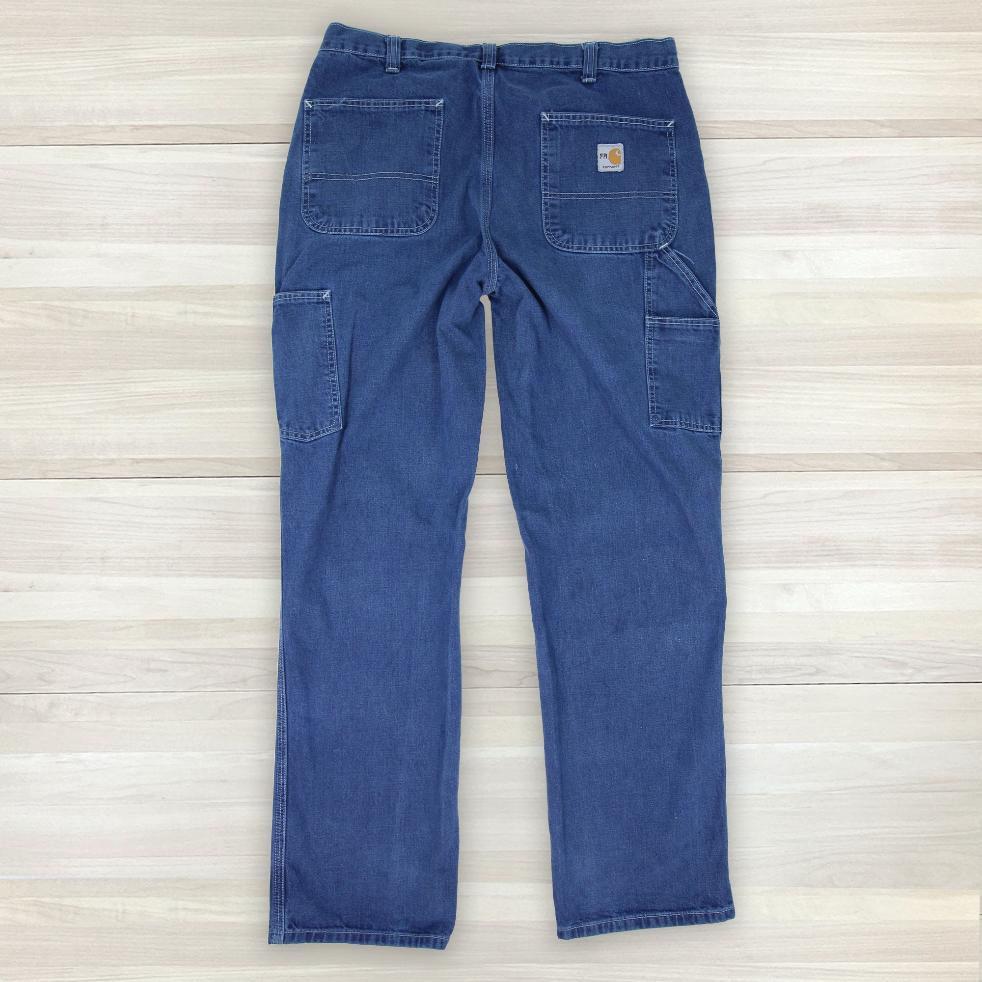 Men's Carhartt Dungaree Fit Carpenter Work Jeans - 36x34 - 0