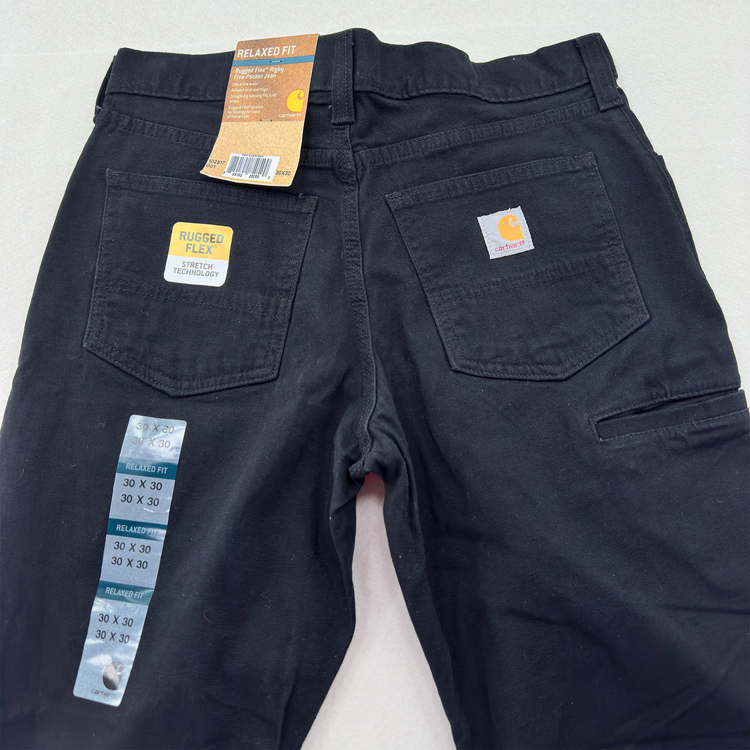 Men's Black Carhartt Rigby Five-Pocket Jeans  - New with Tags - 30x30