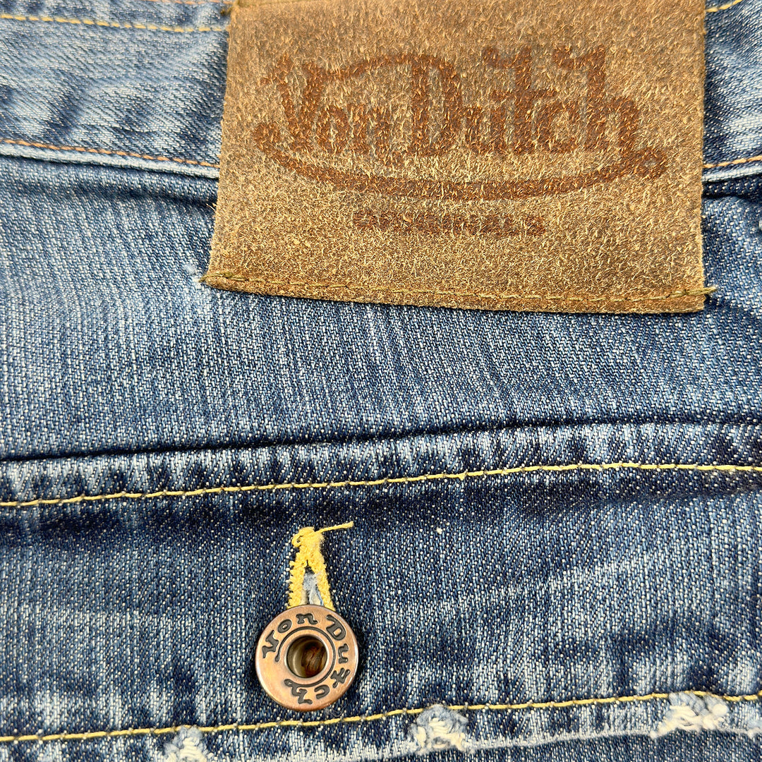 Vintage Von Dutch Slider Tint & Crease Jeans - 34x34