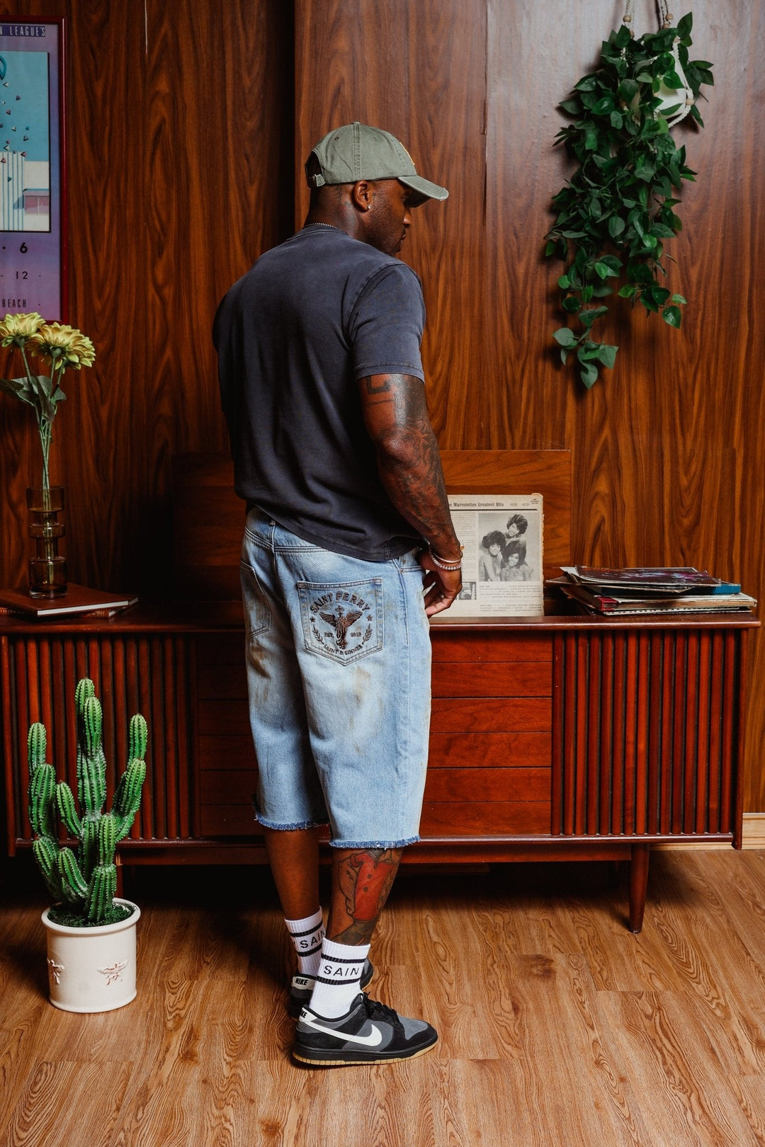 Saint Perry Laid Back Short Denim
