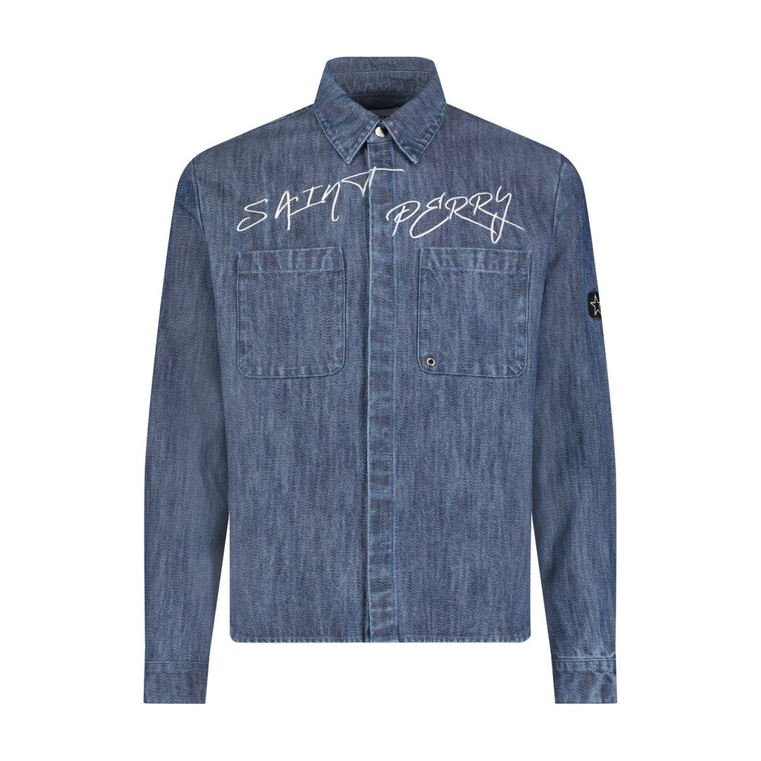 Saint Perry Maze Denim shirt