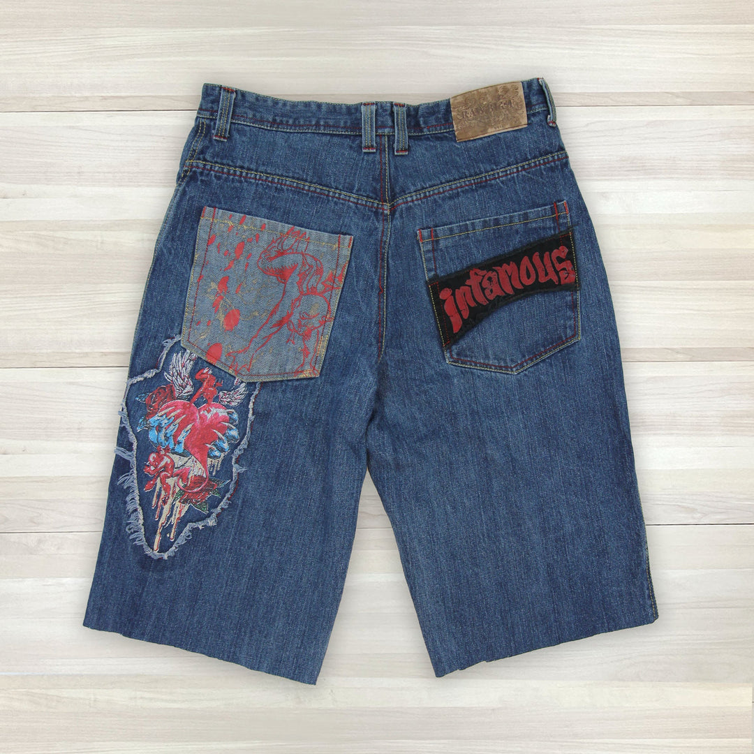 Raw Blue Shorts SKU: 2182 - Great Lakes Reclaimed Denim