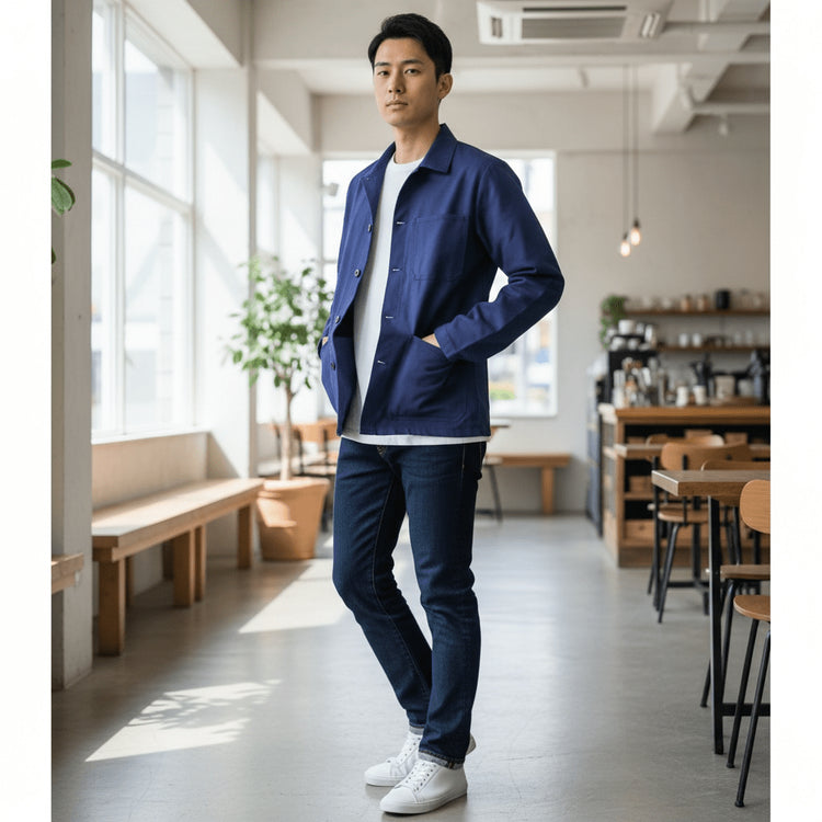 Other Coats & Jackets SKU: bleu-marine-sm - Great Lakes Reclaimed Denim