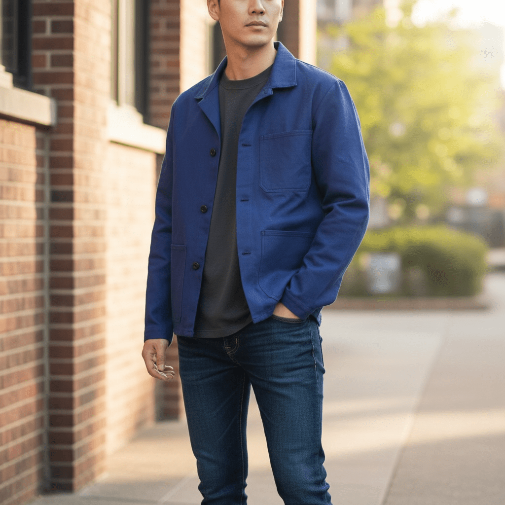 Other Coats & Jackets SKU: bleu-marine-sm - Great Lakes Reclaimed Denim