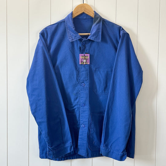 Vintage Blue French Work Jacket - Men's Small / Women's Medium