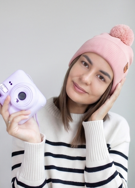 CPP1 HAAKWEAR PomPom Beanie - Made in USA - Pearl Pink