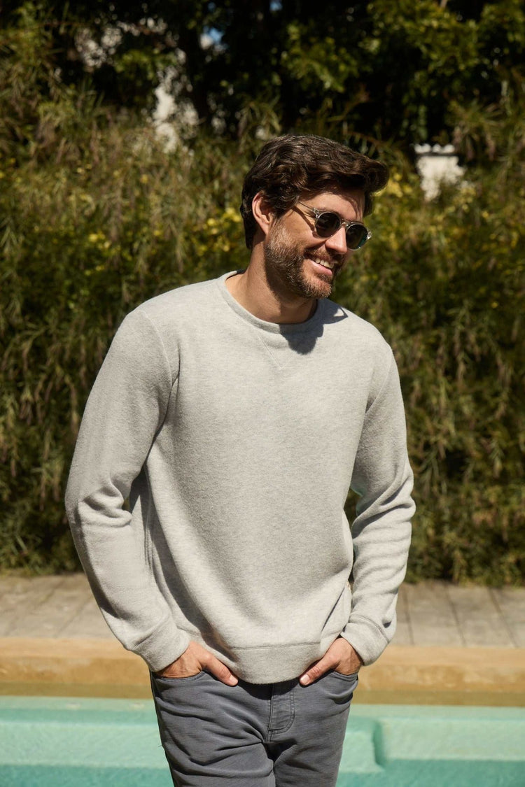 Surfside Supply Co. Crewnecks SKU: SSC0130003-050-S - Great Lakes Reclaimed Denim