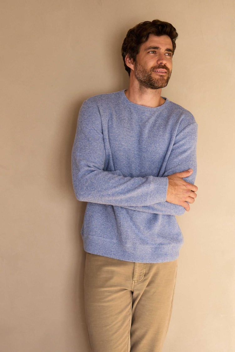 Surfside Supply Co. Crewnecks SKU: SSC0130003-460-S - Great Lakes Reclaimed Denim