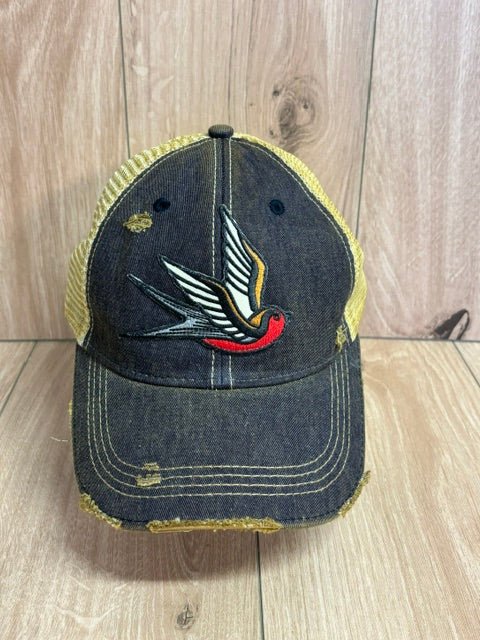The Goat Stock Caps SKU: nvy326 - Great Lakes Reclaimed Denim