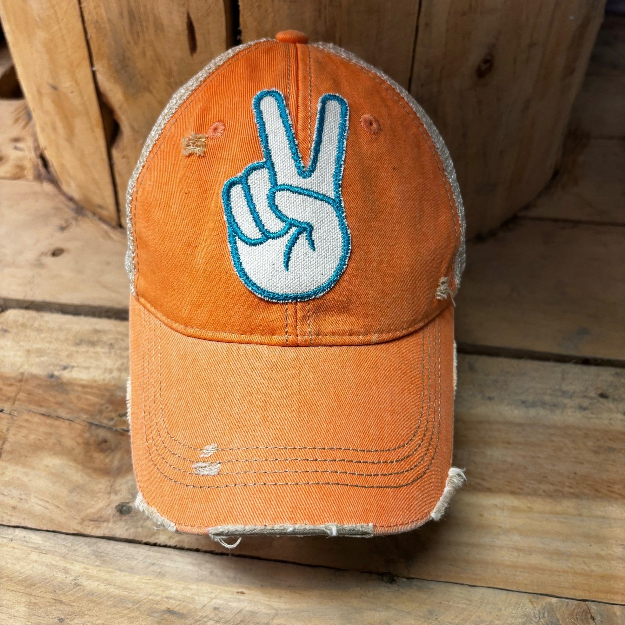 The Goat Stock Caps SKU: orange - Great Lakes Reclaimed Denim