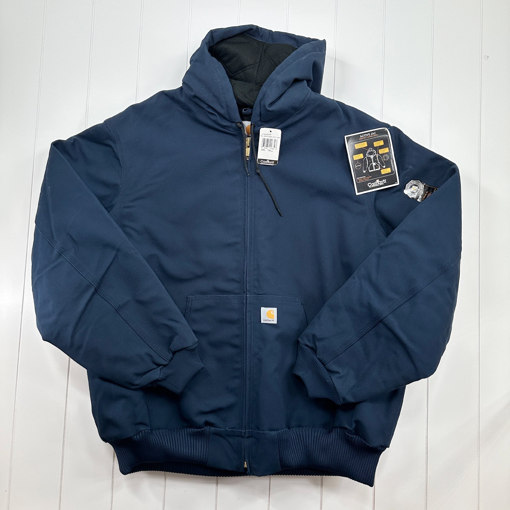 carhartt ネイビー ジャケット XL Carhartt カーハート FR フルスイング クイックダックジャケット