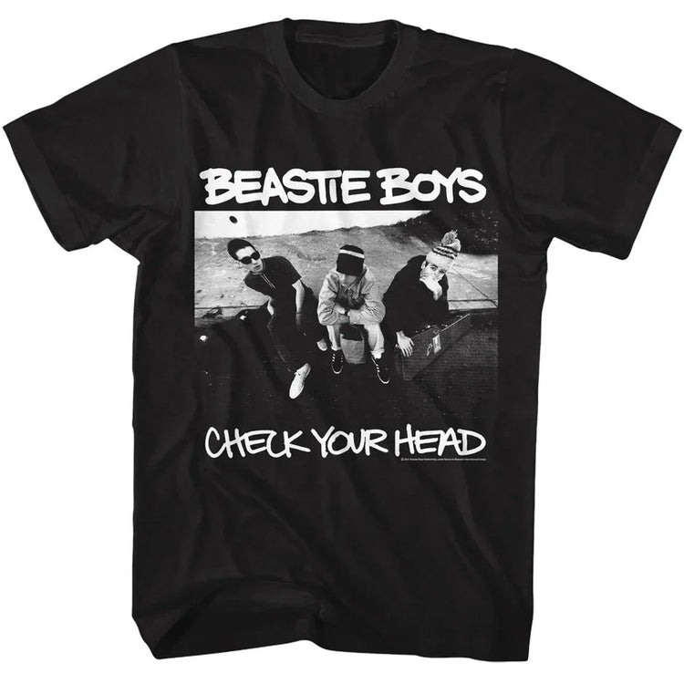 Vintage Merch T-Shirts SKU: BeastieBoys-CheckYour-BLK-M - Great Lakes Reclaimed Denim