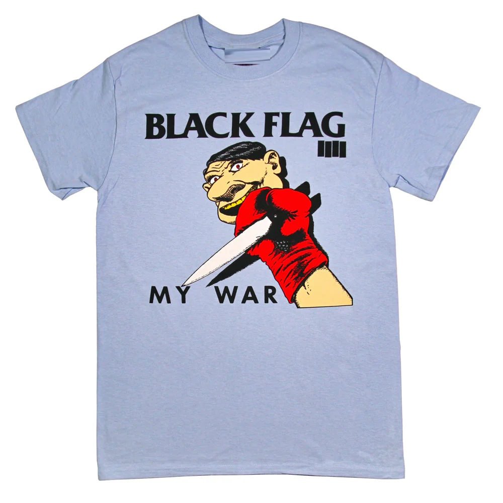 Vintage Merch T-Shirts SKU: BlackFlag-MyWar-BLU-M - Great Lakes Reclaimed Denim