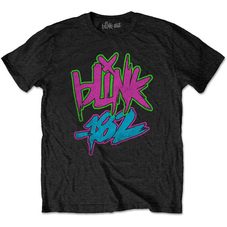 Vintage Merch T-Shirts SKU: Blink182-NeonLogo-S - Great Lakes Reclaimed Denim