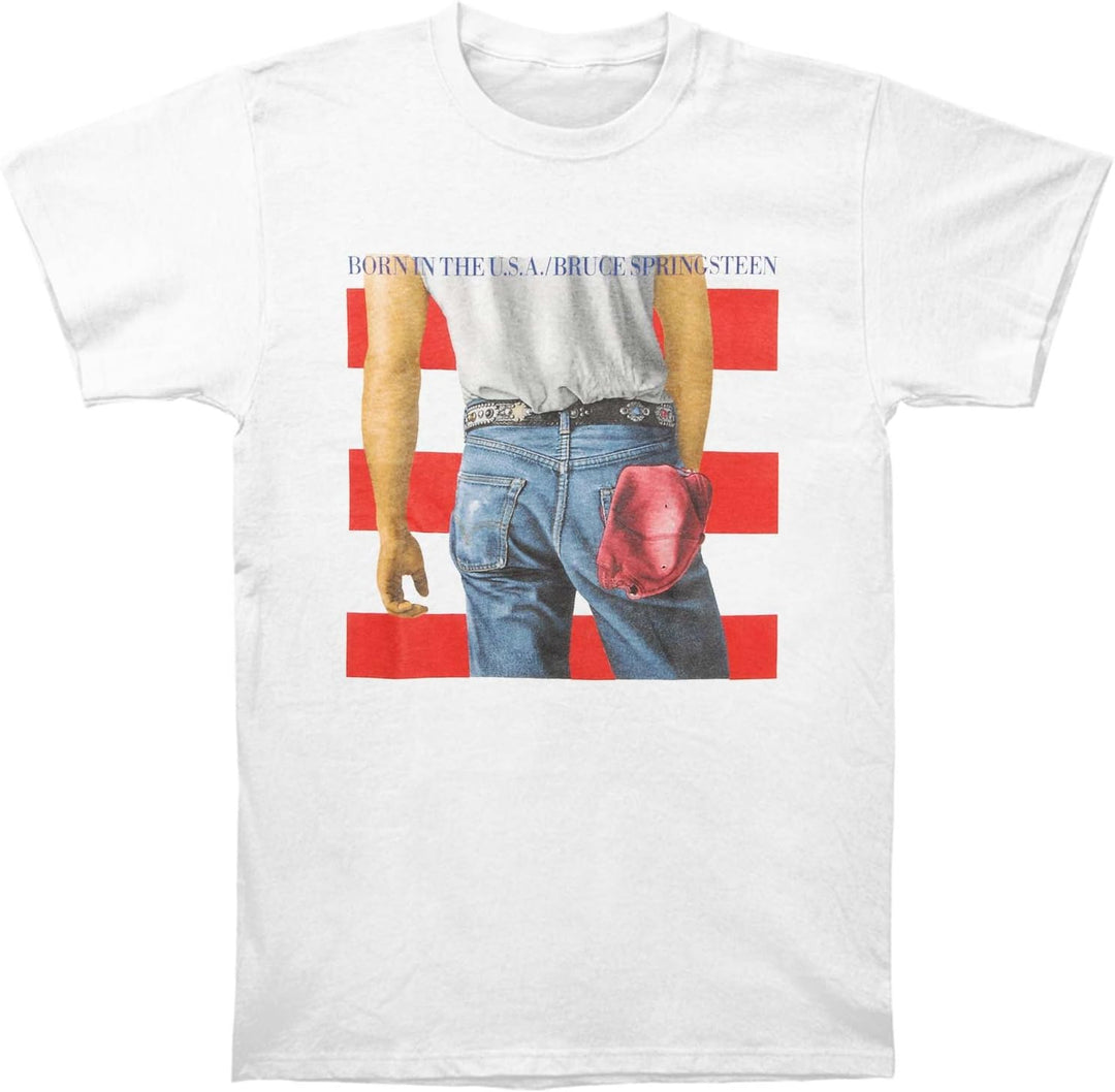 Vintage Merch T-Shirts SKU: BruceSpringsteen-BornUSA-NOBACK-S - Great Lakes Reclaimed Denim