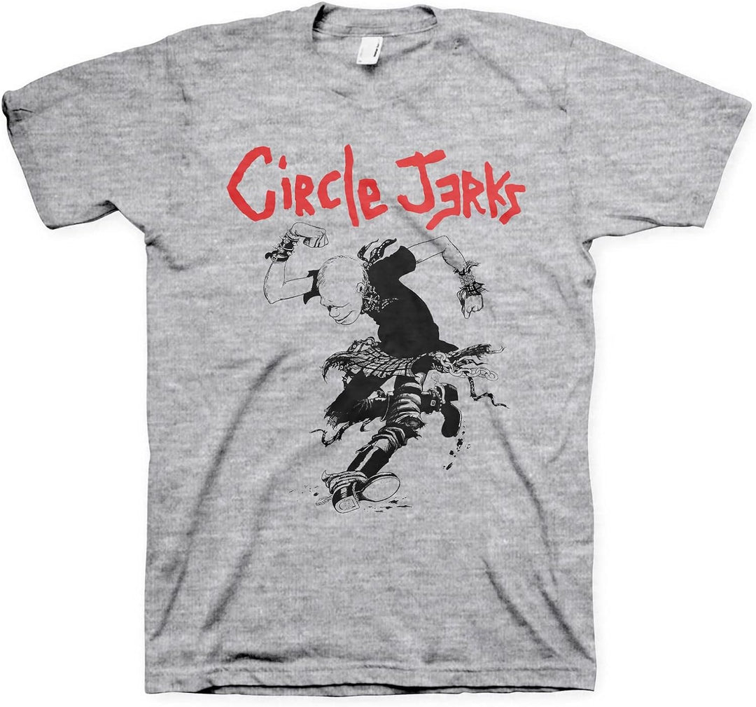 Vintage Merch T-Shirts SKU: CircleJerks-SkankMan-Grey-S - Great Lakes Reclaimed Denim