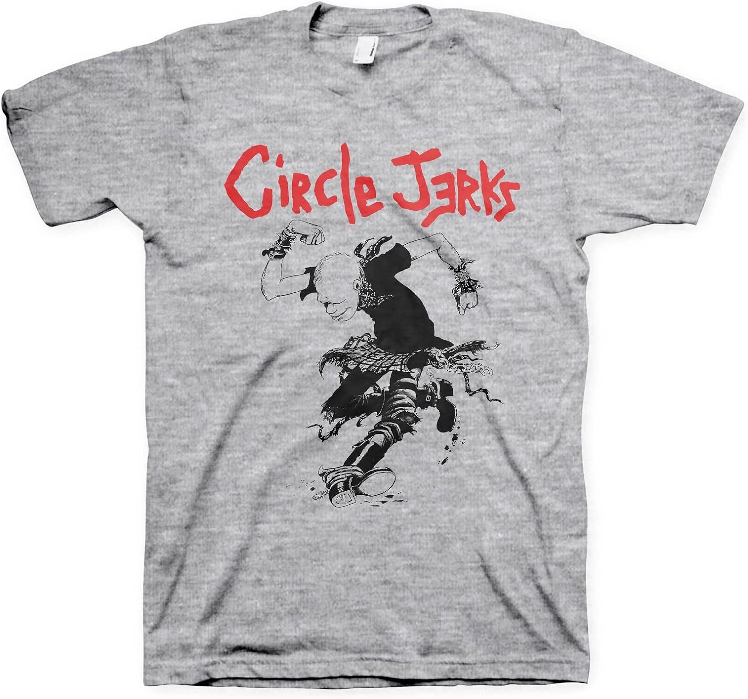 Vintage Merch T-Shirts SKU: CircleJerks-SkankMan-Grey-S - Great Lakes Reclaimed Denim
