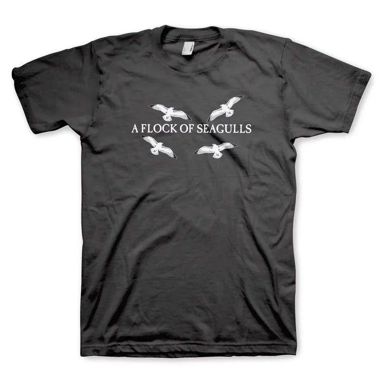 Vintage Merch T-Shirts SKU: FlockofSeagulls-BLK-S - Great Lakes Reclaimed Denim