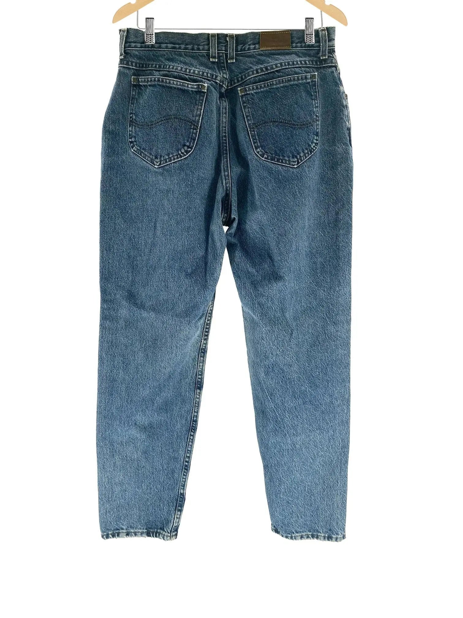 Lee Jeans Original Fit Straight Leg - High Rise - Women's 14 Medium (32x31) Great Lakes Reclaimed Denim