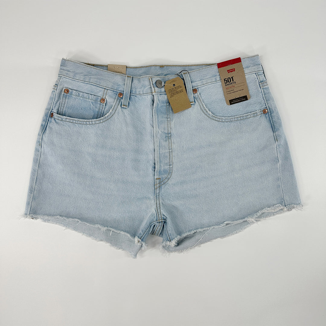 Levi's 501 Raw Edge Denim Shorts - New With Tags Great Lakes Reclaimed Denim