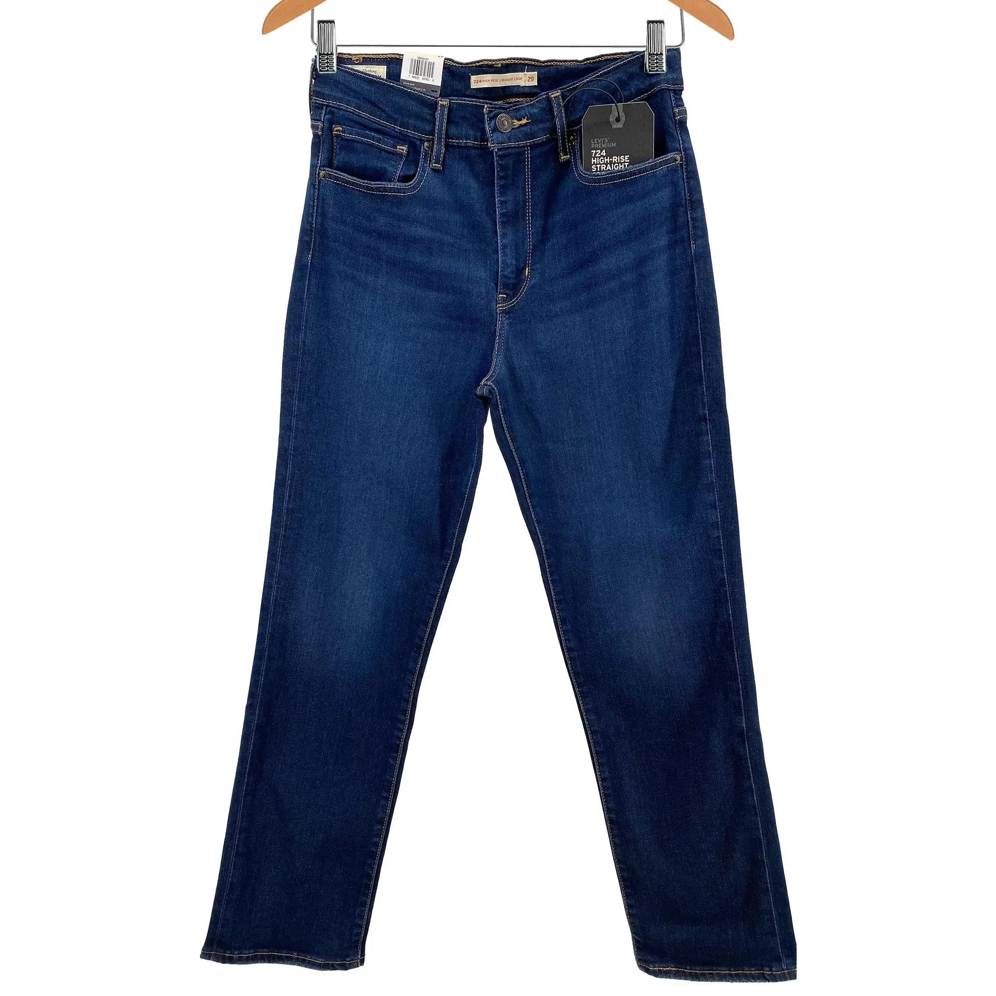Levi's 724 High-Rise Straight Cropped - Women's - New with Tags Great Lakes Reclaimed Denim