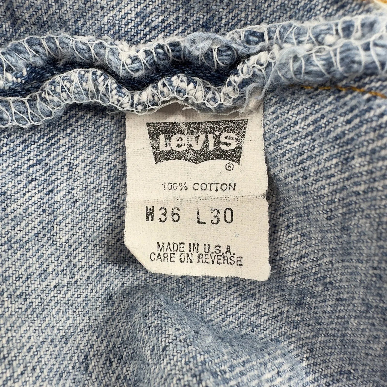 Vintage '90s Levi's 550 Shorts - Men's 34 Great Lakes Reclaimed Denim