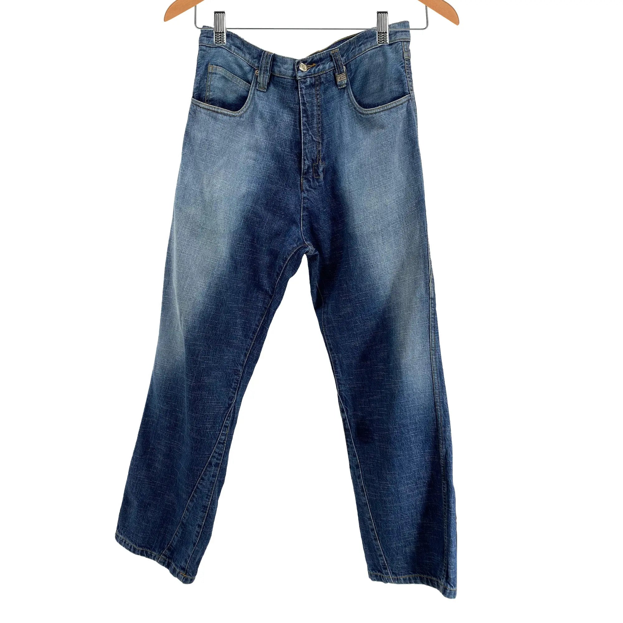 Phat Farm Two-tone Sandblasted Jeans - Men's 34x33 Great Lakes Reclaimed Denim