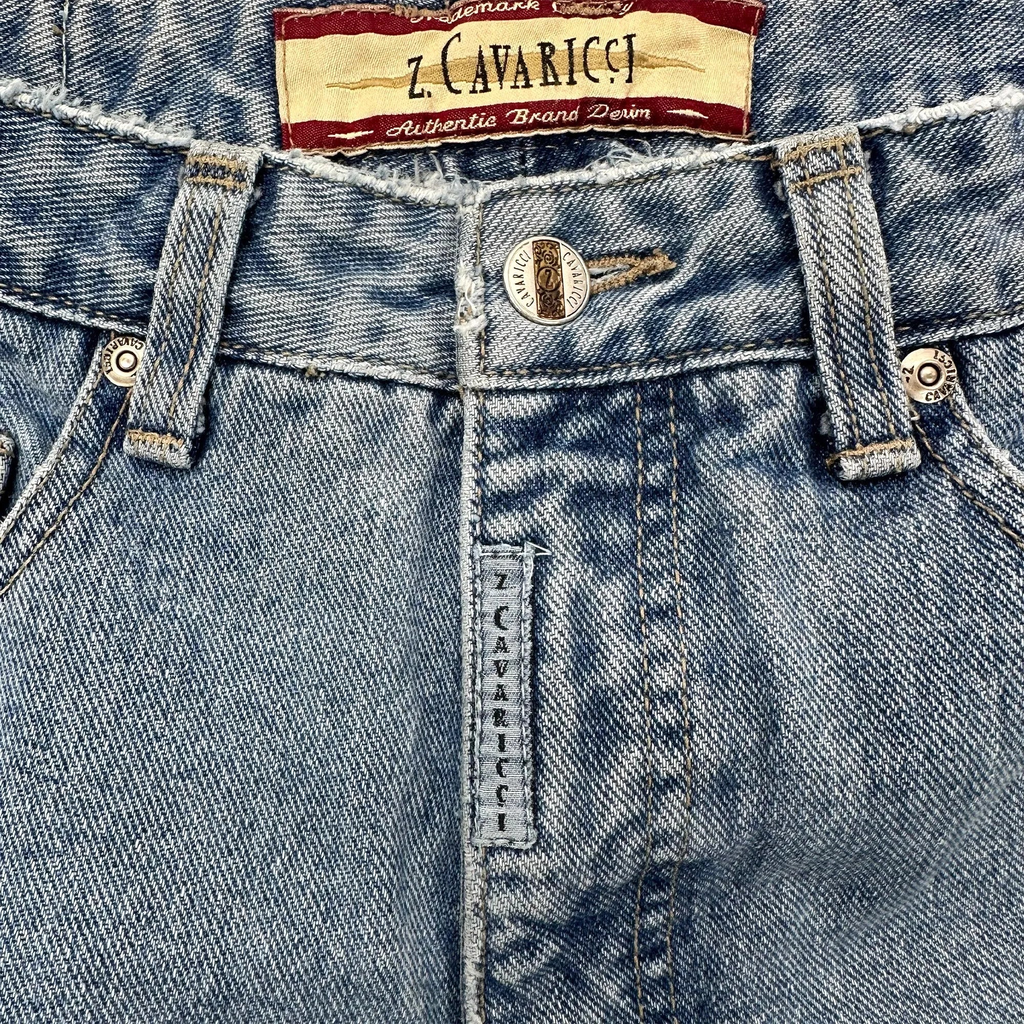 Vintage 80s Z Cavaricci Waisted Jeans - Women's - Waist 26 Great Lakes Reclaimed Denim