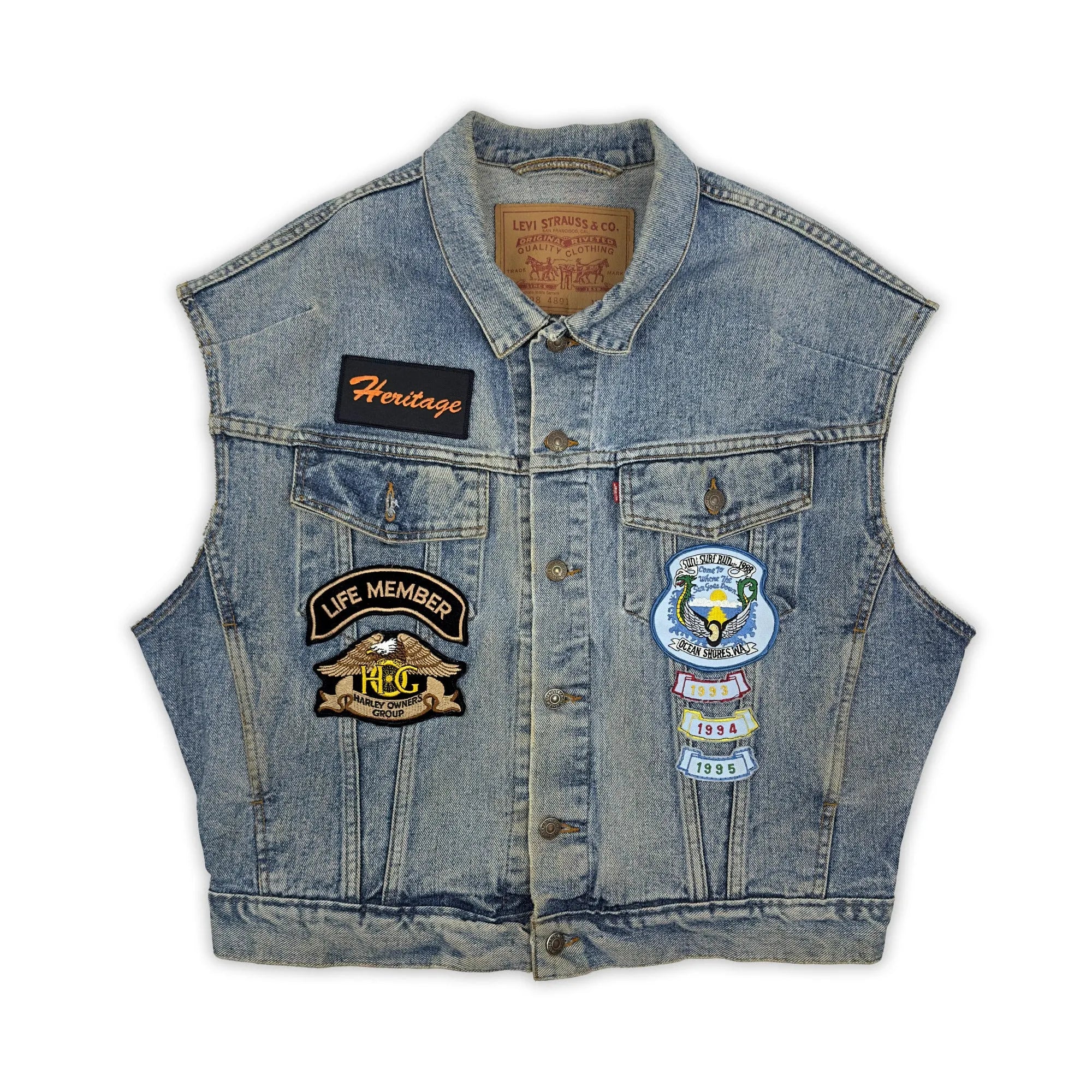 Levi biker vest cheap