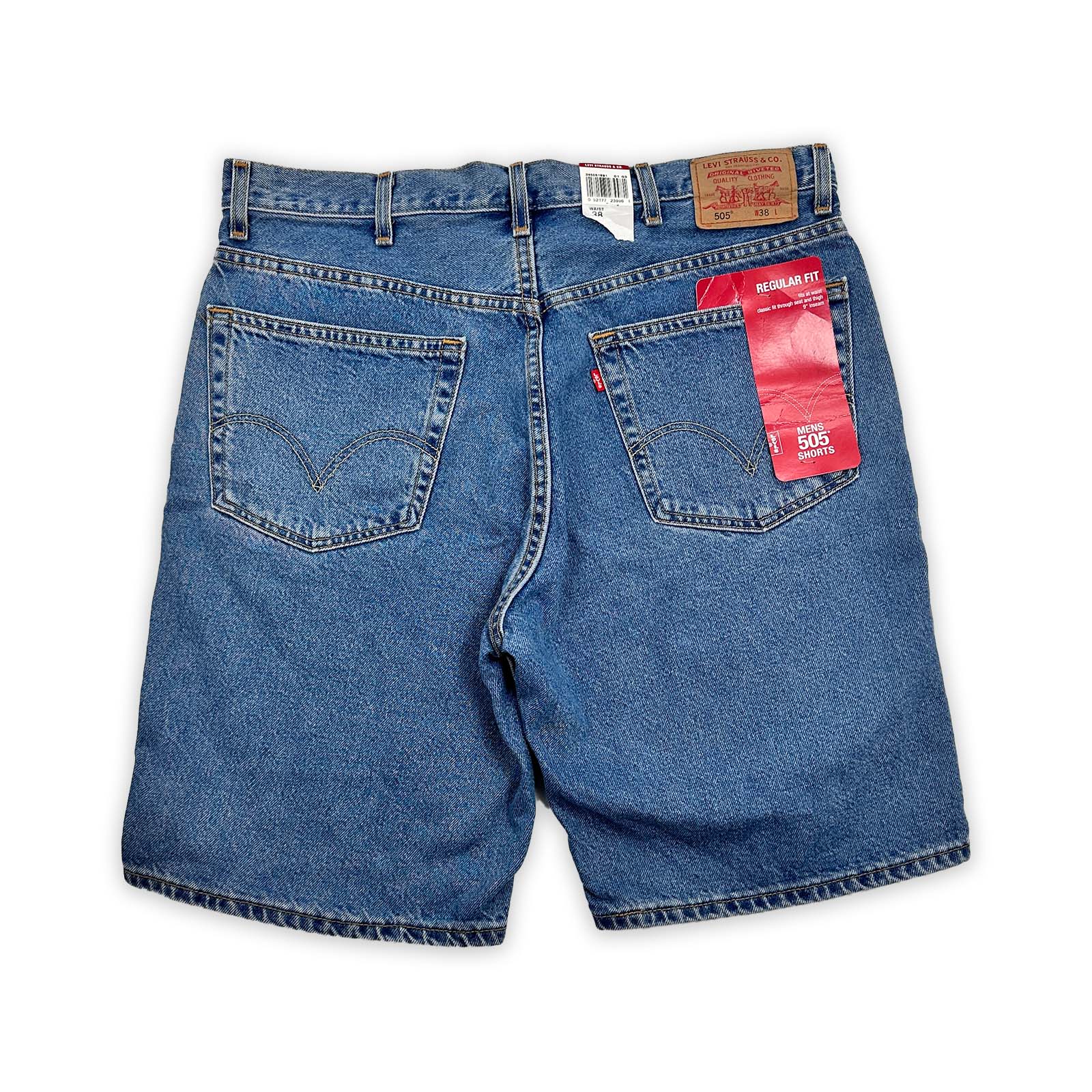 Vintage Levi's 505 Shorts - Men's 38 - New with Tags Great Lakes Reclaimed Denim